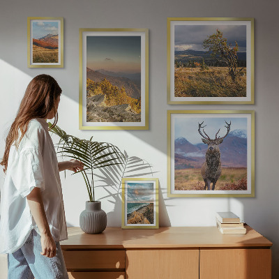 Galeria de parede paisagens de vida selvagem nas montanhas