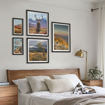 Galeria de parede paisagens de vida selvagem nas montanhas