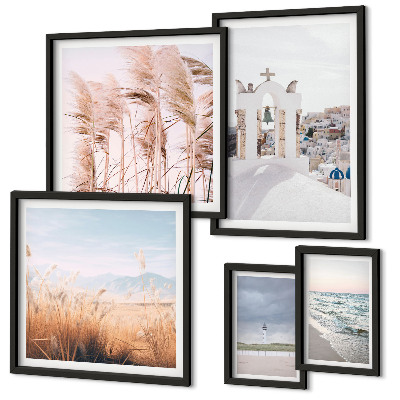 Parede galeria de quadros Paisagens litorâneas elegantes