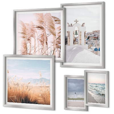 Parede galeria de quadros Paisagens litorâneas elegantes