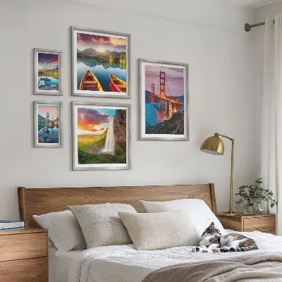 Galeria de quadros para parede com paisagens naturais e pontes dos EUA