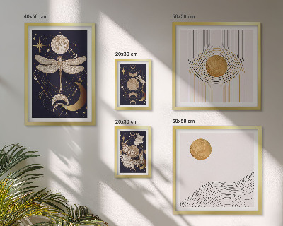 Galeria de parede Motivos estilosos de insetos espaciais