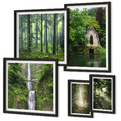Galeria de parede florestas verdes cachoeiras natureza