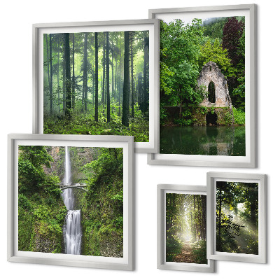 Galeria de parede florestas verdes cachoeiras natureza