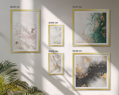 Conjunto de 5 quadros decorativos Detalhes florais e elegância abstrata