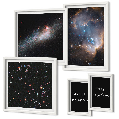 Galeria de parede Inspirações cósmicas e motivação