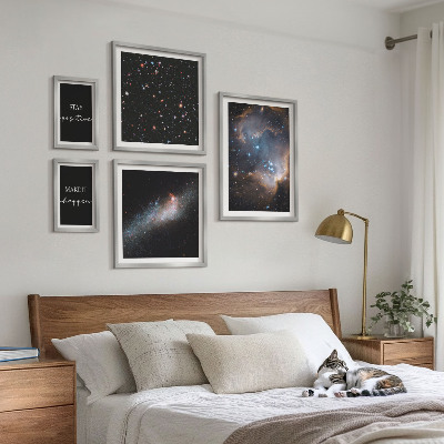 Galeria de parede Inspirações cósmicas e motivação