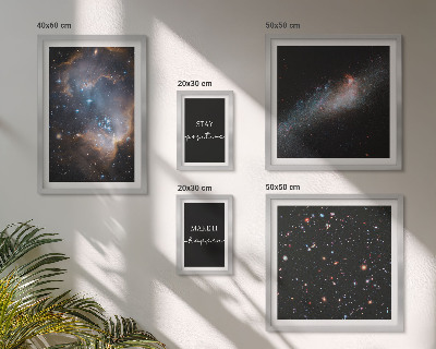 Galeria de parede Inspirações cósmicas e motivação