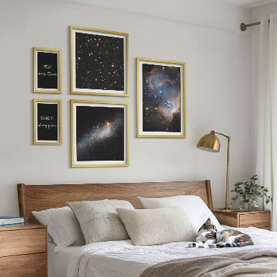 Galeria de parede Inspirações cósmicas e motivação