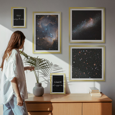 Galeria de parede Inspirações cósmicas e motivação