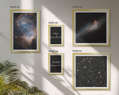 Galeria de parede Inspirações cósmicas e motivação