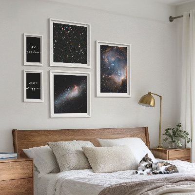 Galeria de parede Inspirações cósmicas e motivação