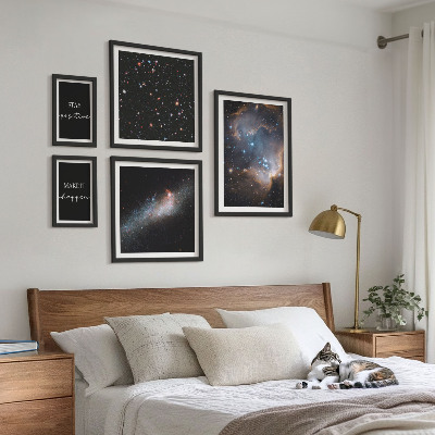 Galeria de parede Inspirações cósmicas e motivação