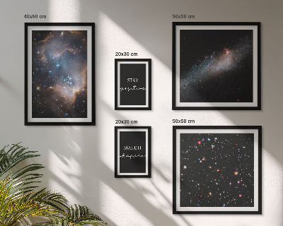 Galeria de parede Inspirações cósmicas e motivação