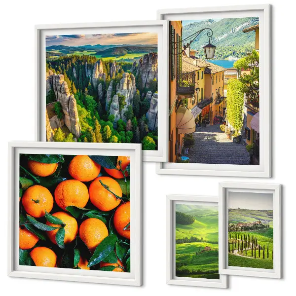 Galeria de quadros para parede com paisagens rurais encantadoras