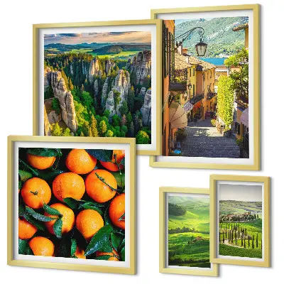 Galeria de quadros para parede com paisagens rurais encantadoras