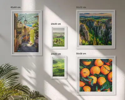 Galeria de quadros para parede com paisagens rurais encantadoras