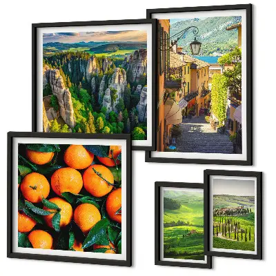 Galeria de quadros para parede com paisagens rurais encantadoras