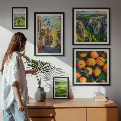 Galeria de quadros para parede com paisagens rurais encantadoras