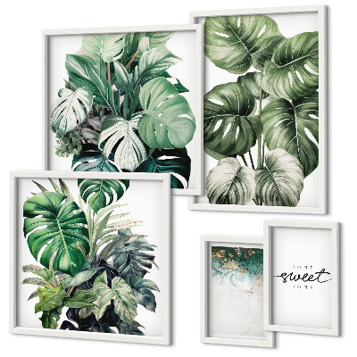 Galeria de parede Motivos vegetais modernos