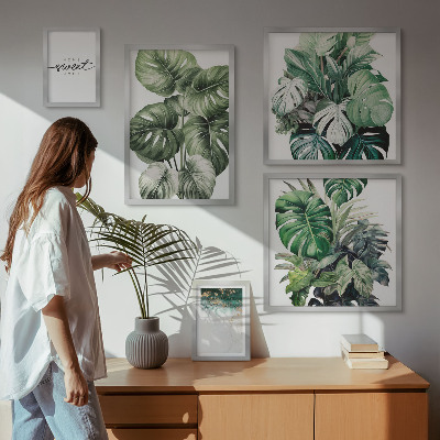 Galeria de parede Motivos vegetais modernos