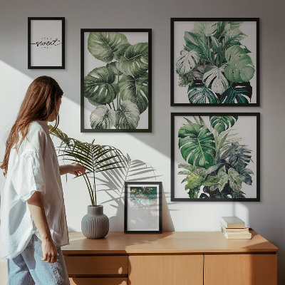 Galeria de parede Motivos vegetais modernos