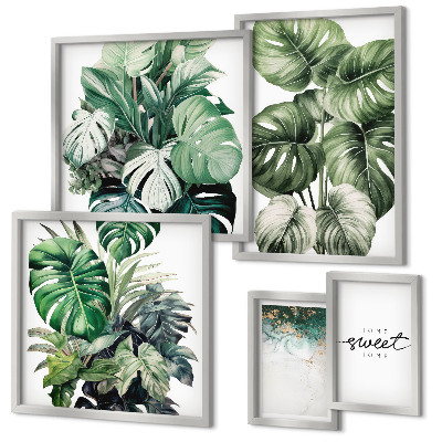 Galeria de parede Motivos vegetais modernos