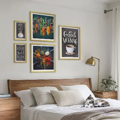 Galeria de quadros para parede ideias de decoração com tema de café para amantes de café