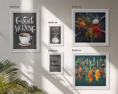 Galeria de quadros para parede ideias de decoração com tema de café para amantes de café