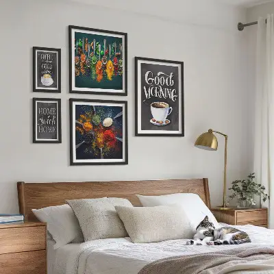 Galeria de quadros para parede ideias de decoração com tema de café para amantes de café
