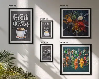 Galeria de quadros para parede ideias de decoração com tema de café para amantes de café