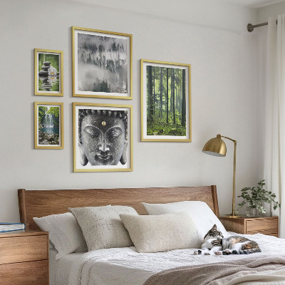 Galeria de parede Temas relaxantes de natureza zen
