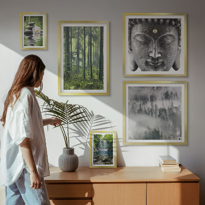 Galeria de parede Temas relaxantes de natureza zen
