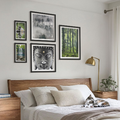 Galeria de parede Temas relaxantes de natureza zen