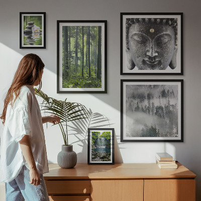 Galeria de parede Temas relaxantes de natureza zen