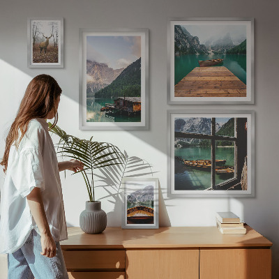Galeria de parede Paisagens montanhosas com lagos