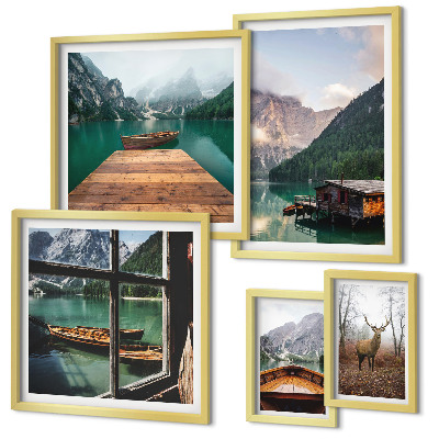 Galeria de parede Paisagens montanhosas com lagos