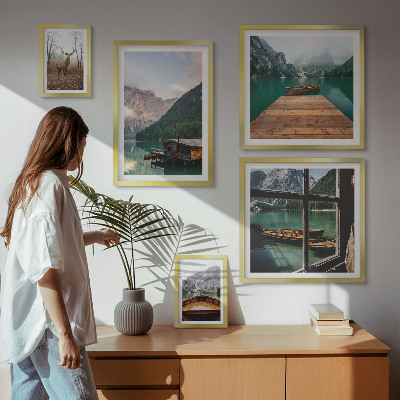 Galeria de parede Paisagens montanhosas com lagos