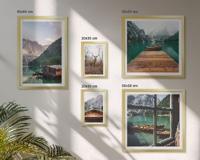 Galeria de parede Paisagens montanhosas com lagos