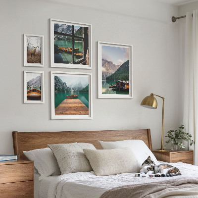 Galeria de parede Paisagens montanhosas com lagos
