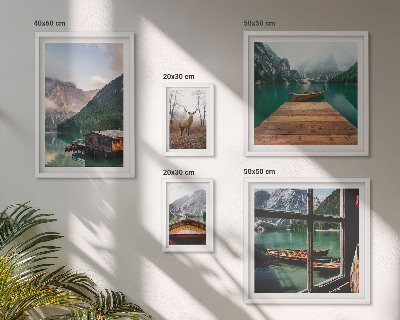 Galeria de parede Paisagens montanhosas com lagos