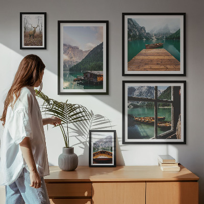 Galeria de parede Paisagens montanhosas com lagos