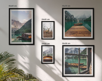 Galeria de parede Paisagens montanhosas com lagos