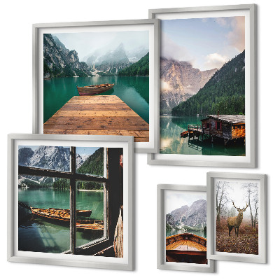 Galeria de parede Paisagens montanhosas com lagos