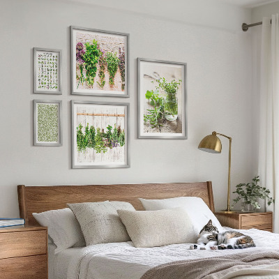 Parede galeria de quadros Inspirações de decoração com ervas