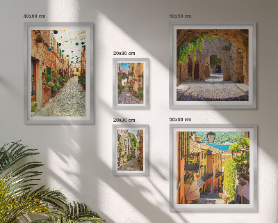 Galeria de parede Ruas verdes e encantadoras da cidade