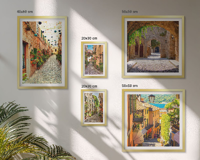 Galeria de parede Ruas verdes e encantadoras da cidade
