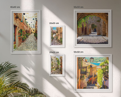 Galeria de parede Ruas verdes e encantadoras da cidade