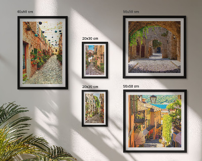 Galeria de parede Ruas verdes e encantadoras da cidade