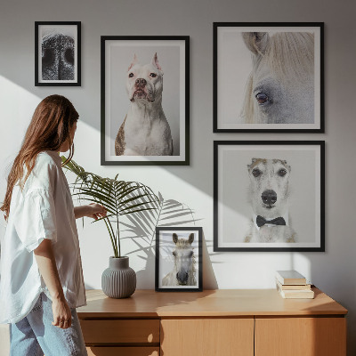 Parede galeria de quadros Retratos modernos de animais